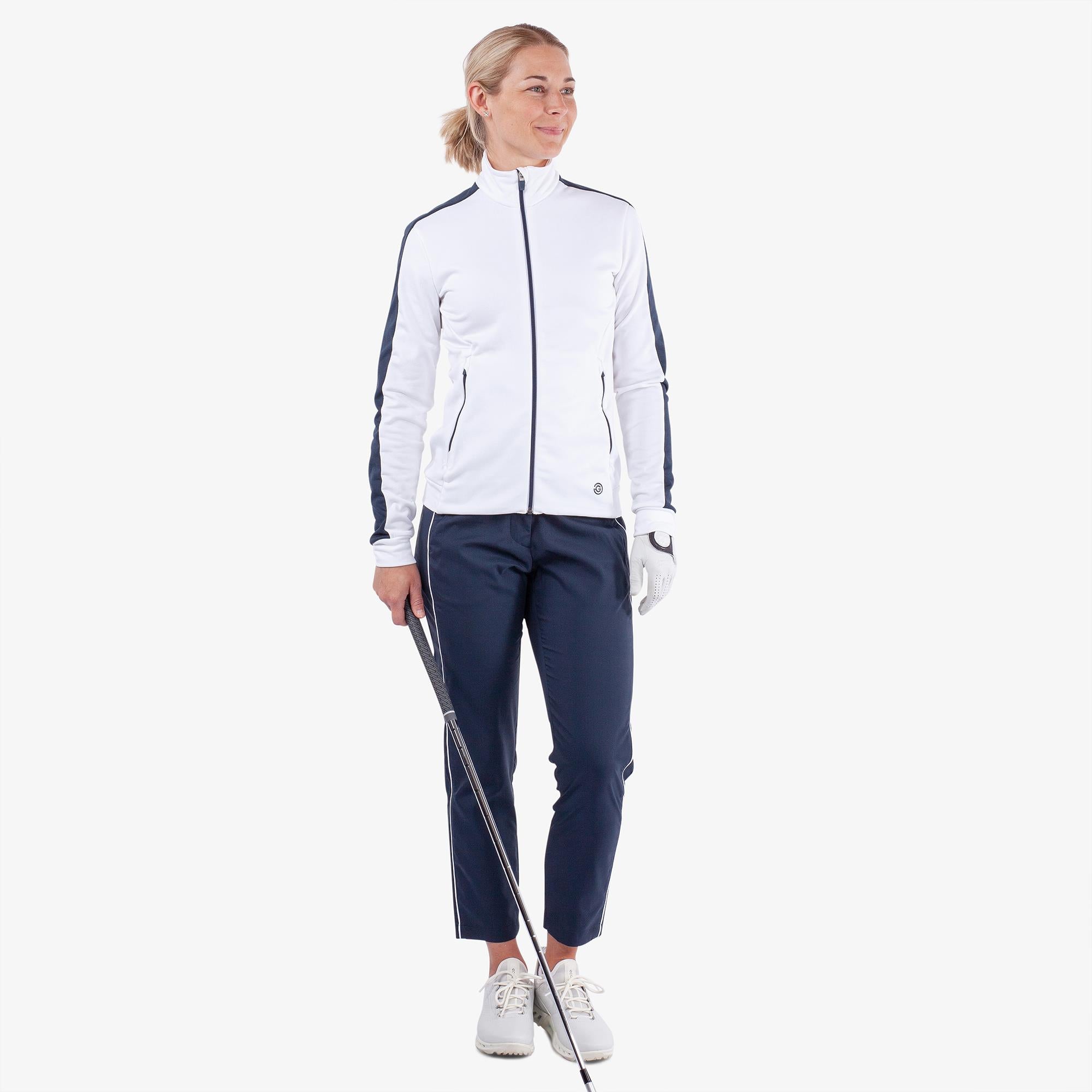 Galvin Green Dixie Insula Ladies Golf Mid Layer White/Navy